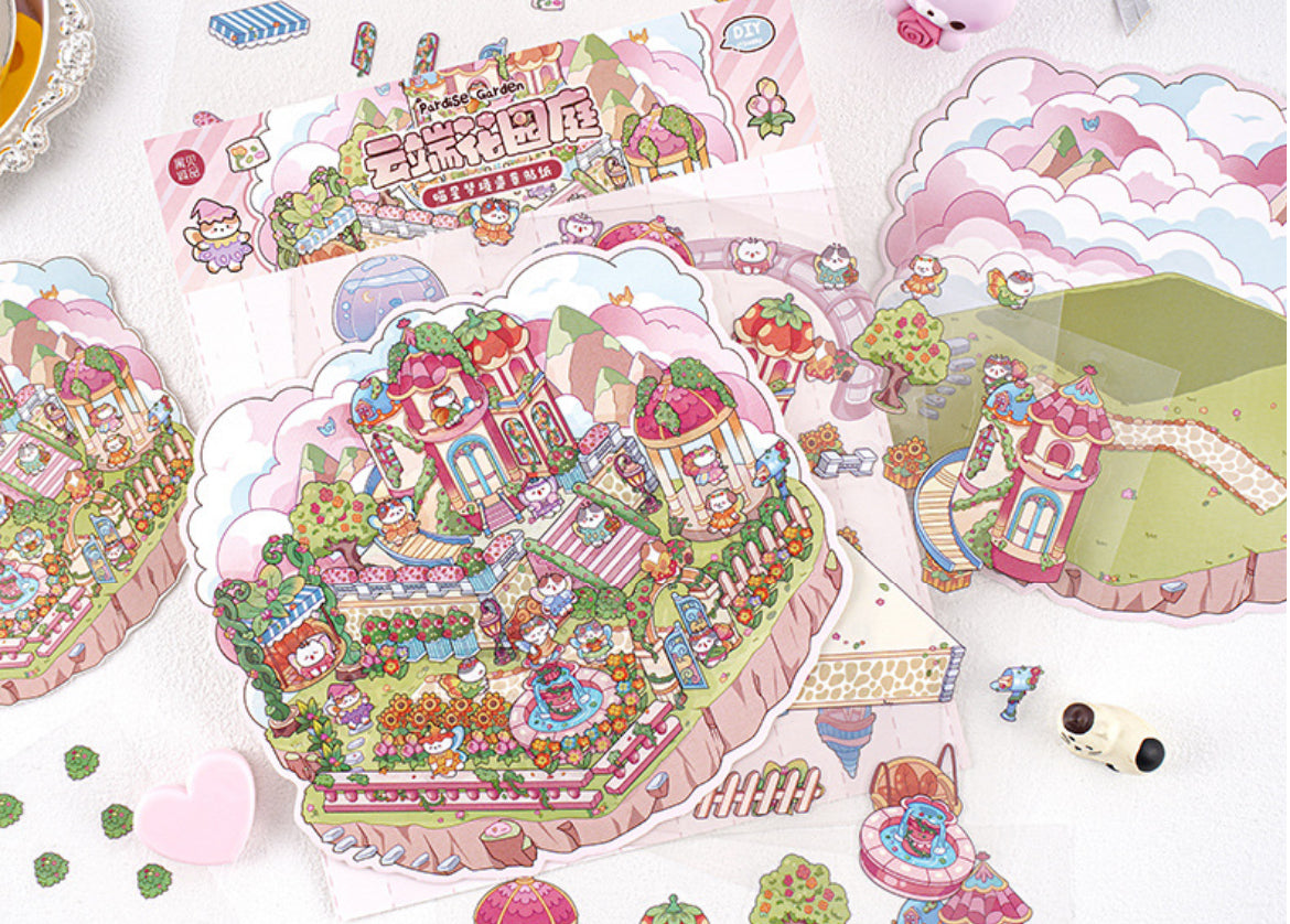 【Cloud Garden】Kitten Planet Series - 3D Scene Stickers