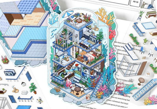 【Deep Sea Station】Dreamy Planet Series - 3D Scene Stickers