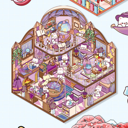 【Magic Party】Little Dream Rooms Series - 3D Scene Stickers